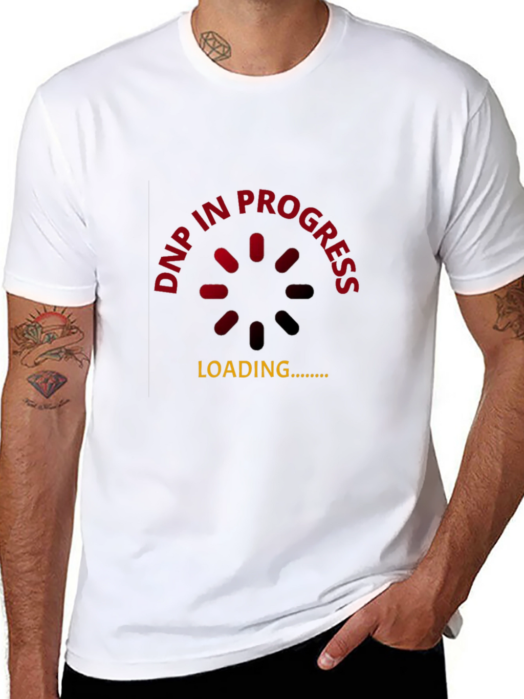 DNP In Progress Black T-Shirt - Gamer Humor