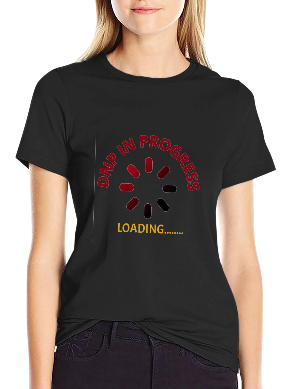 DNP In Progress Black T-Shirt - Gamer Humor