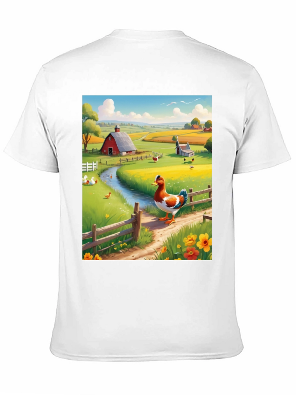 Farm Duck Graphic Tee - Countryside Charm