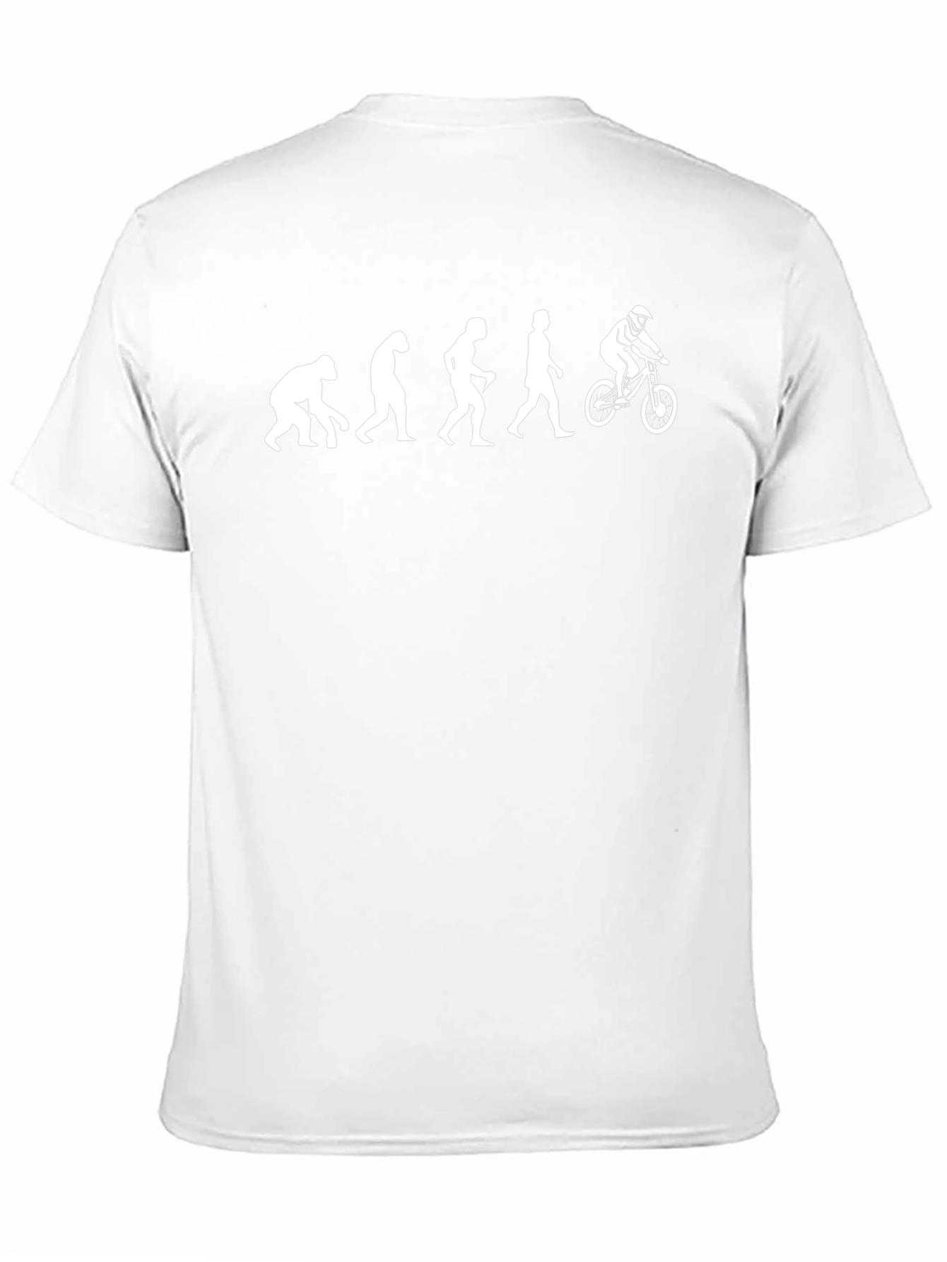 Evolution of a Mountain Biker Black T-Shirt