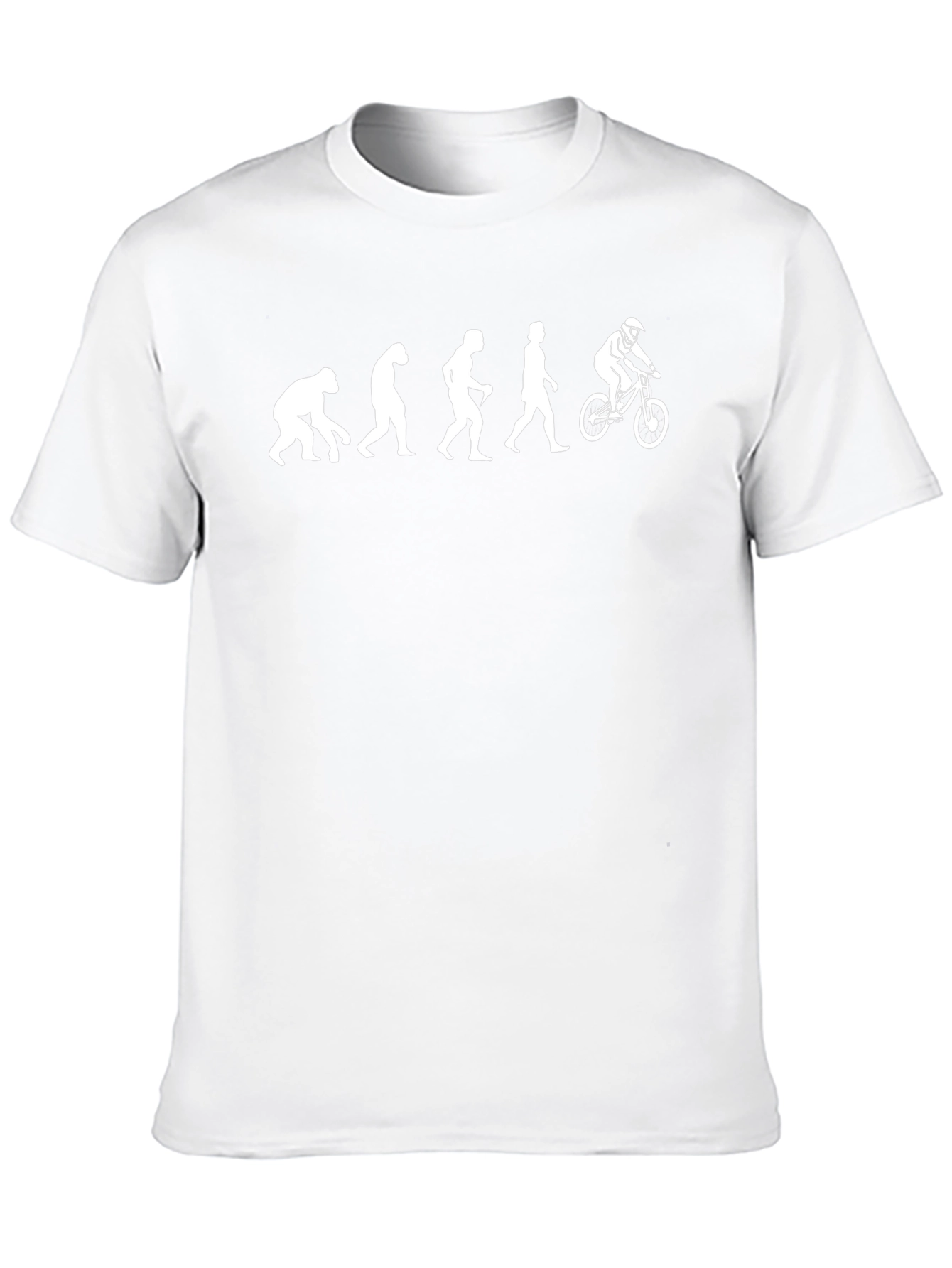 Evolution of a Mountain Biker Black T-Shirt