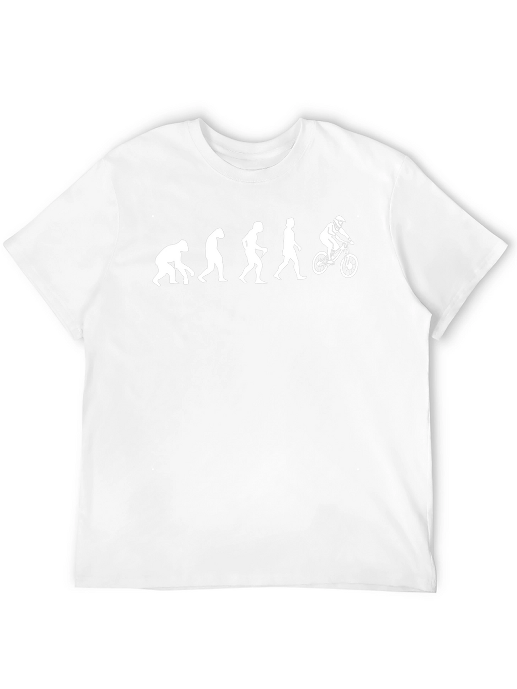 Evolution of a Mountain Biker Black T-Shirt