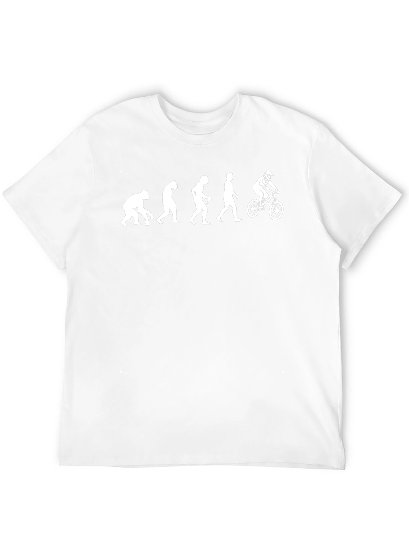 Evolution of a Mountain Biker Black T-Shirt