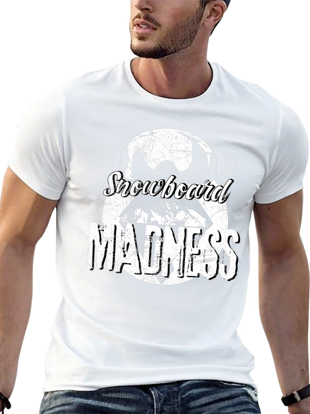 Snowboard Madness Graphic Tee - Black