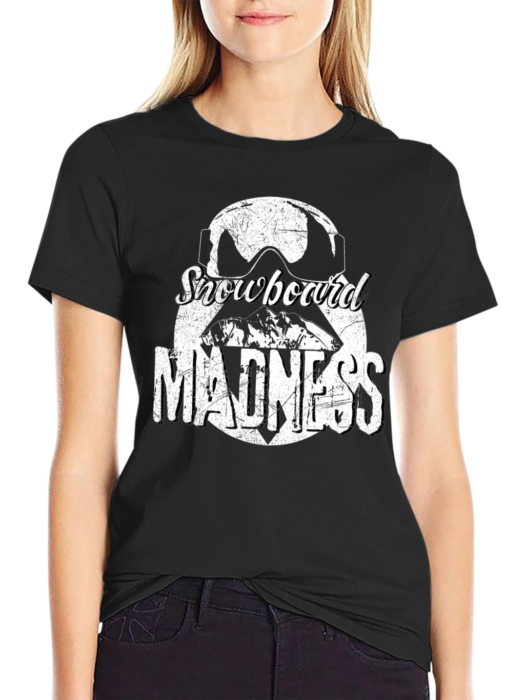 Snowboard Madness Graphic Tee - Black