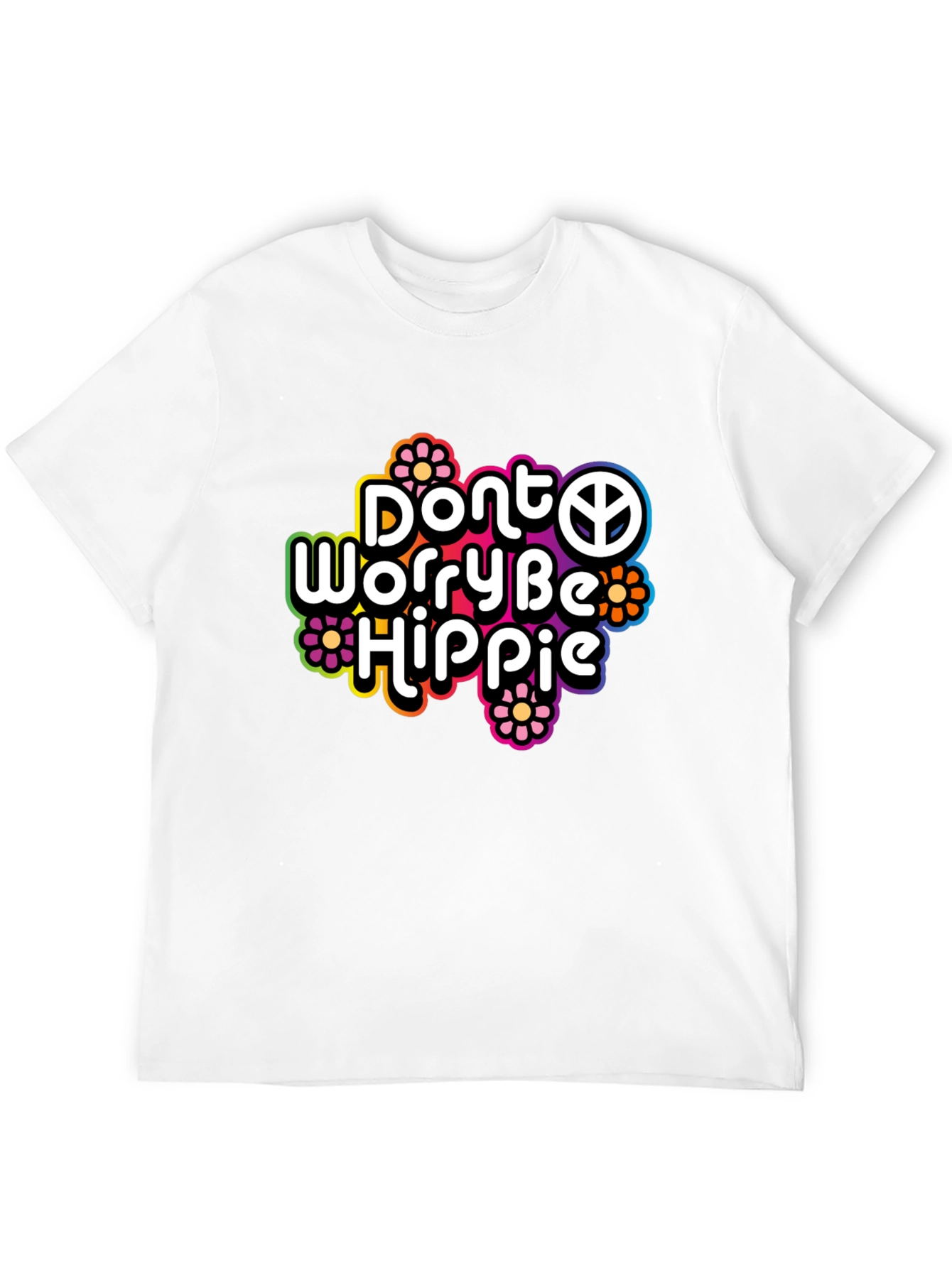 Dont Worry Be Hippie Graphic T-Shirt