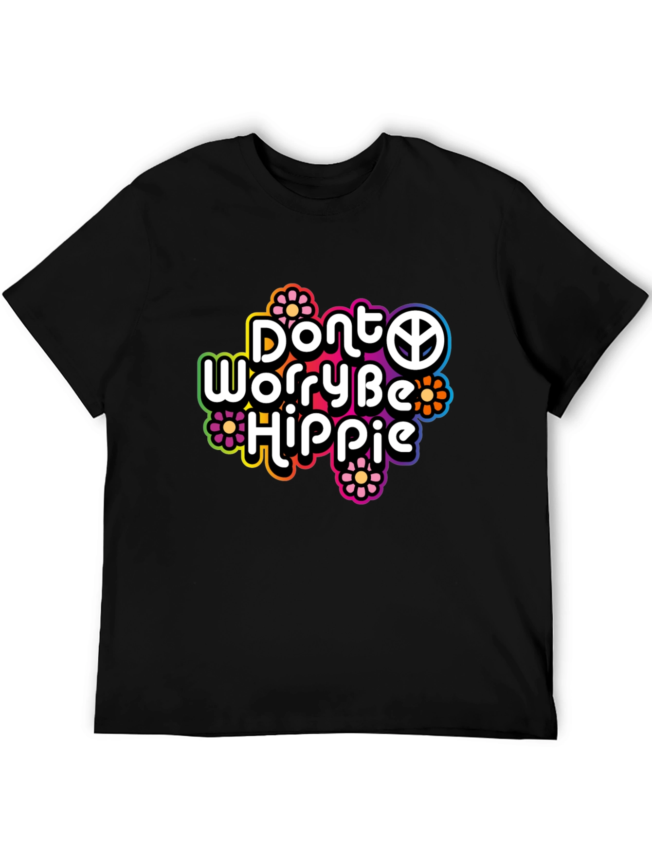 Dont Worry Be Hippie Graphic T-Shirt
