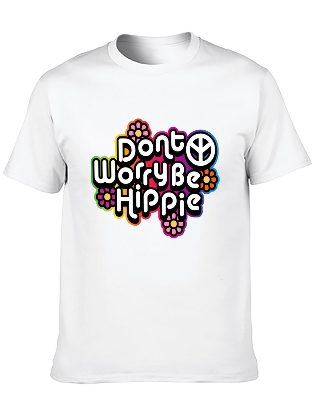Dont Worry Be Hippie Graphic T-Shirt