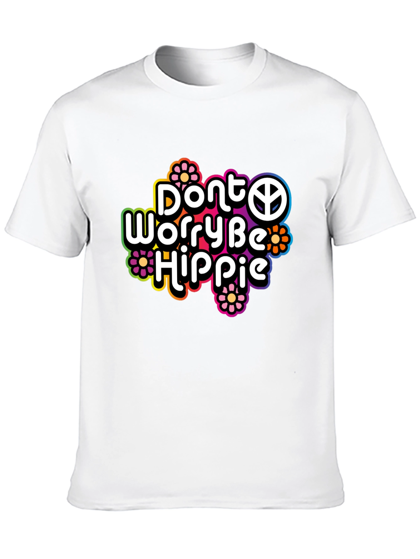 Dont Worry Be Hippie Graphic T-Shirt