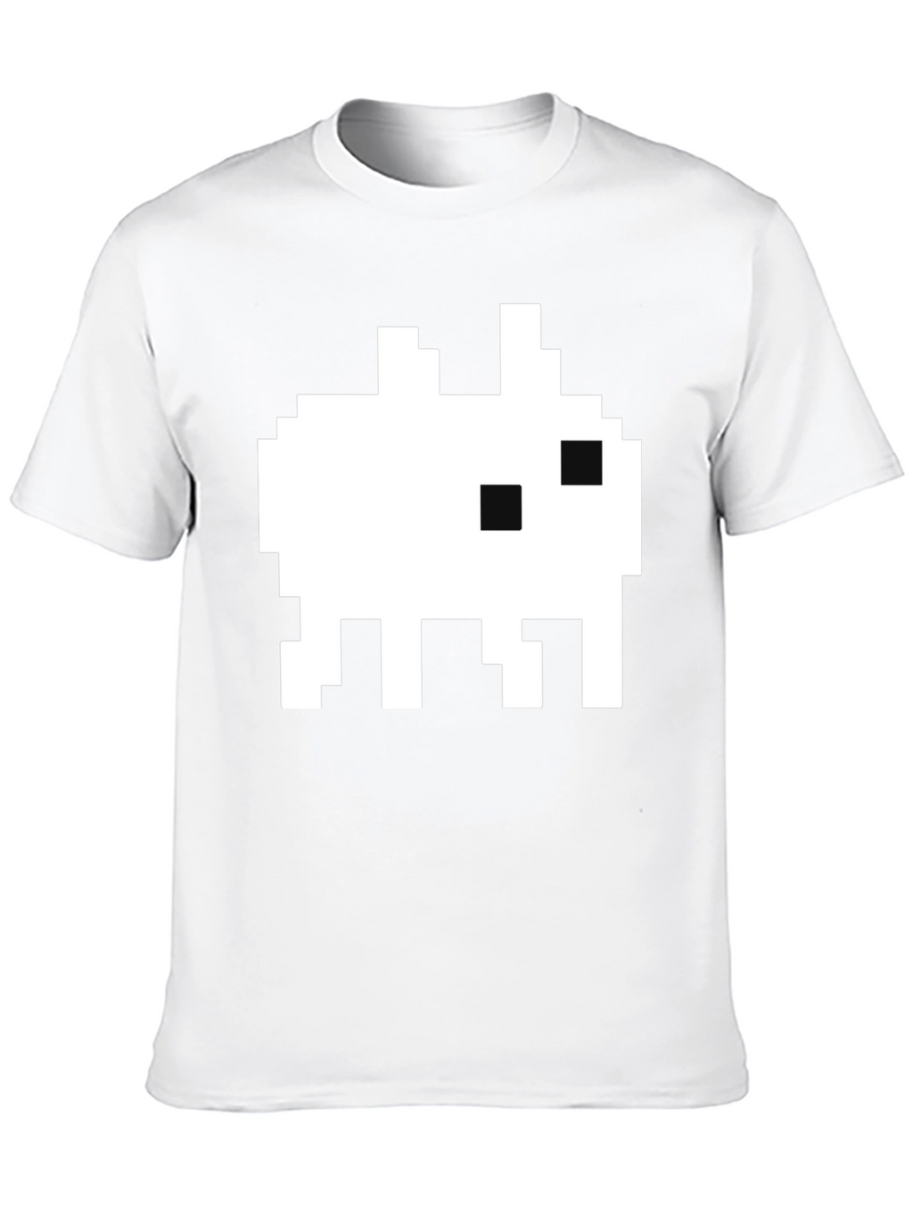 Retro Pixel Alien Black T-Shirt