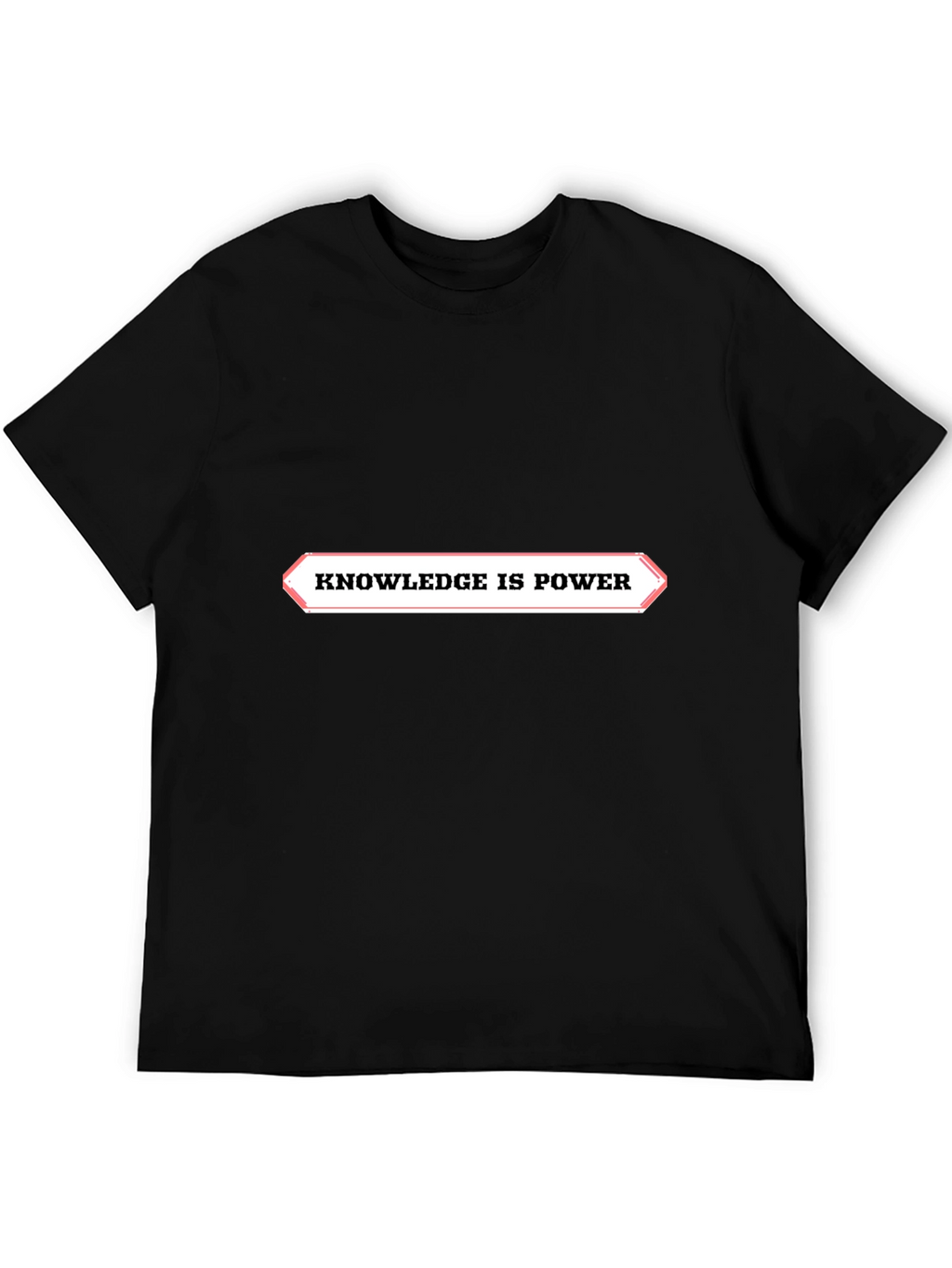 Knowledge is Power Black Graphic Tee