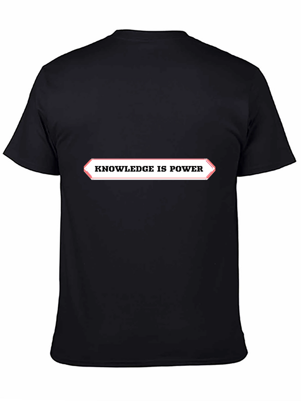 Knowledge is Power Black Graphic Tee