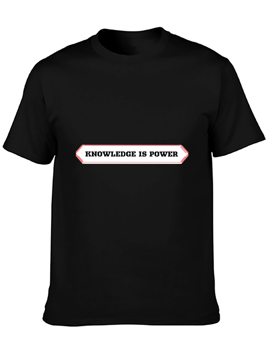 Knowledge is Power Black Graphic Tee