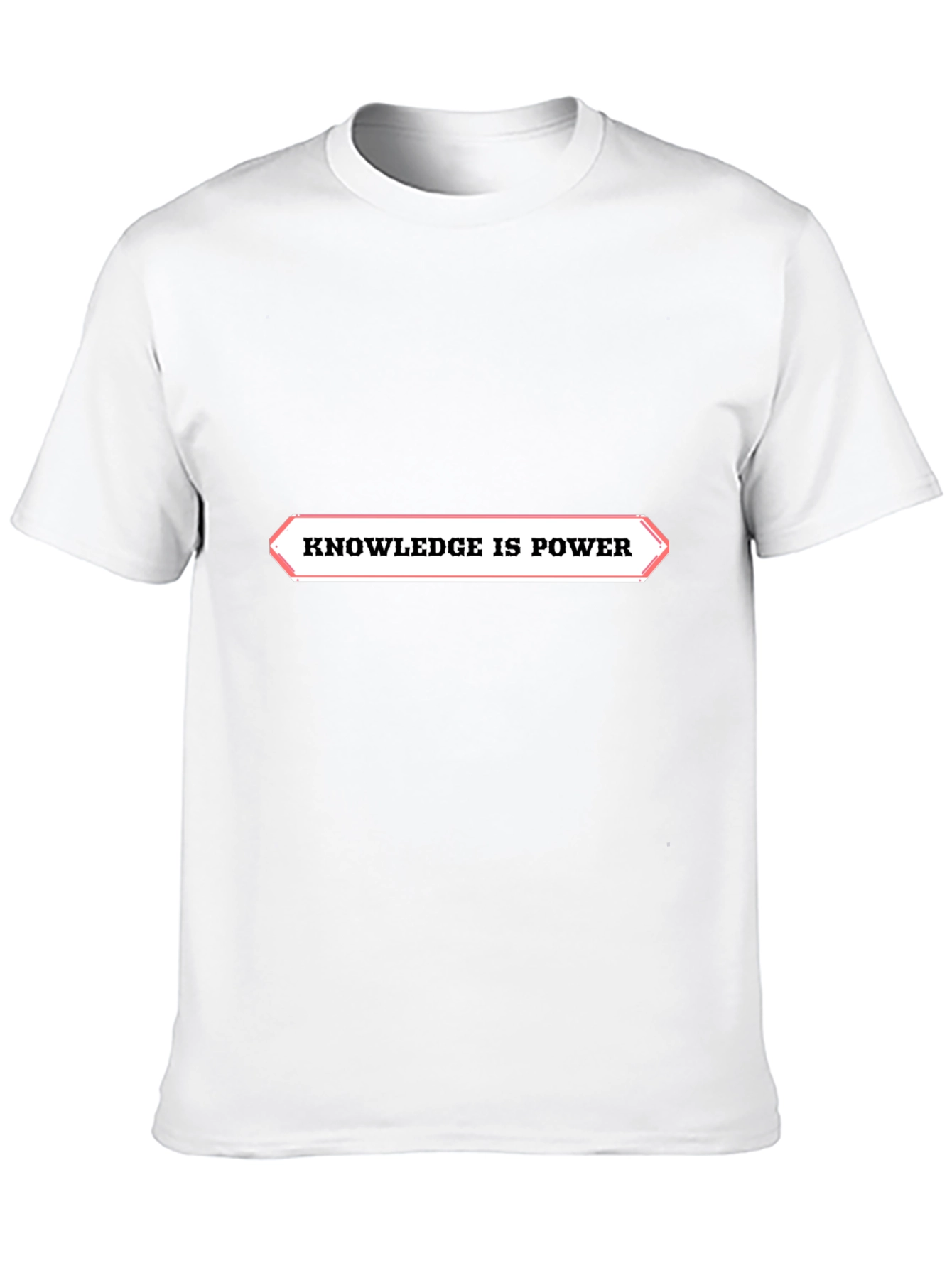 Knowledge is Power Black Graphic Tee