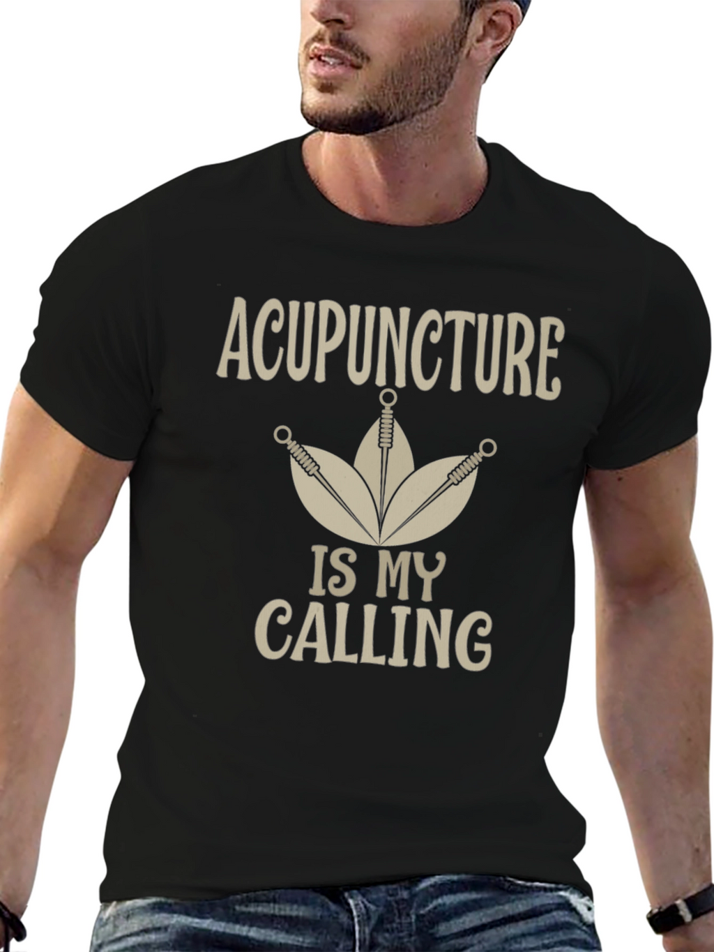 Acupuncture Is My Calling T-Shirt - Black