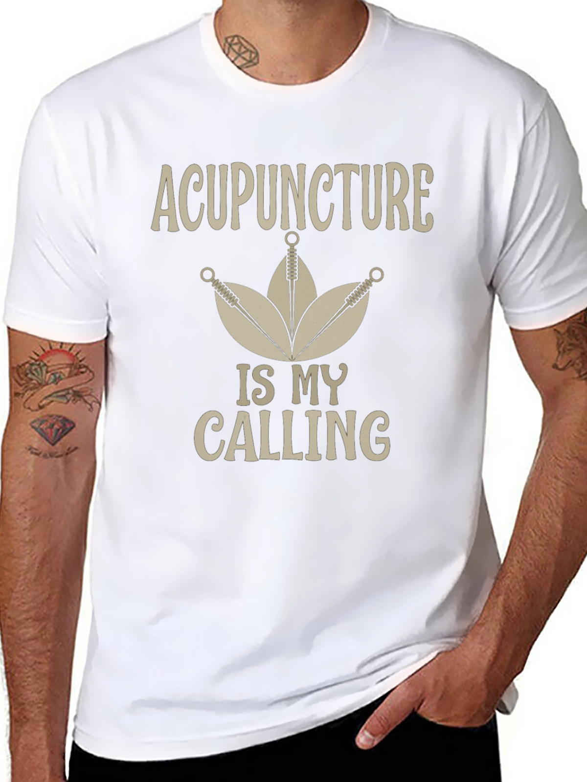 Acupuncture Is My Calling T-Shirt - Black