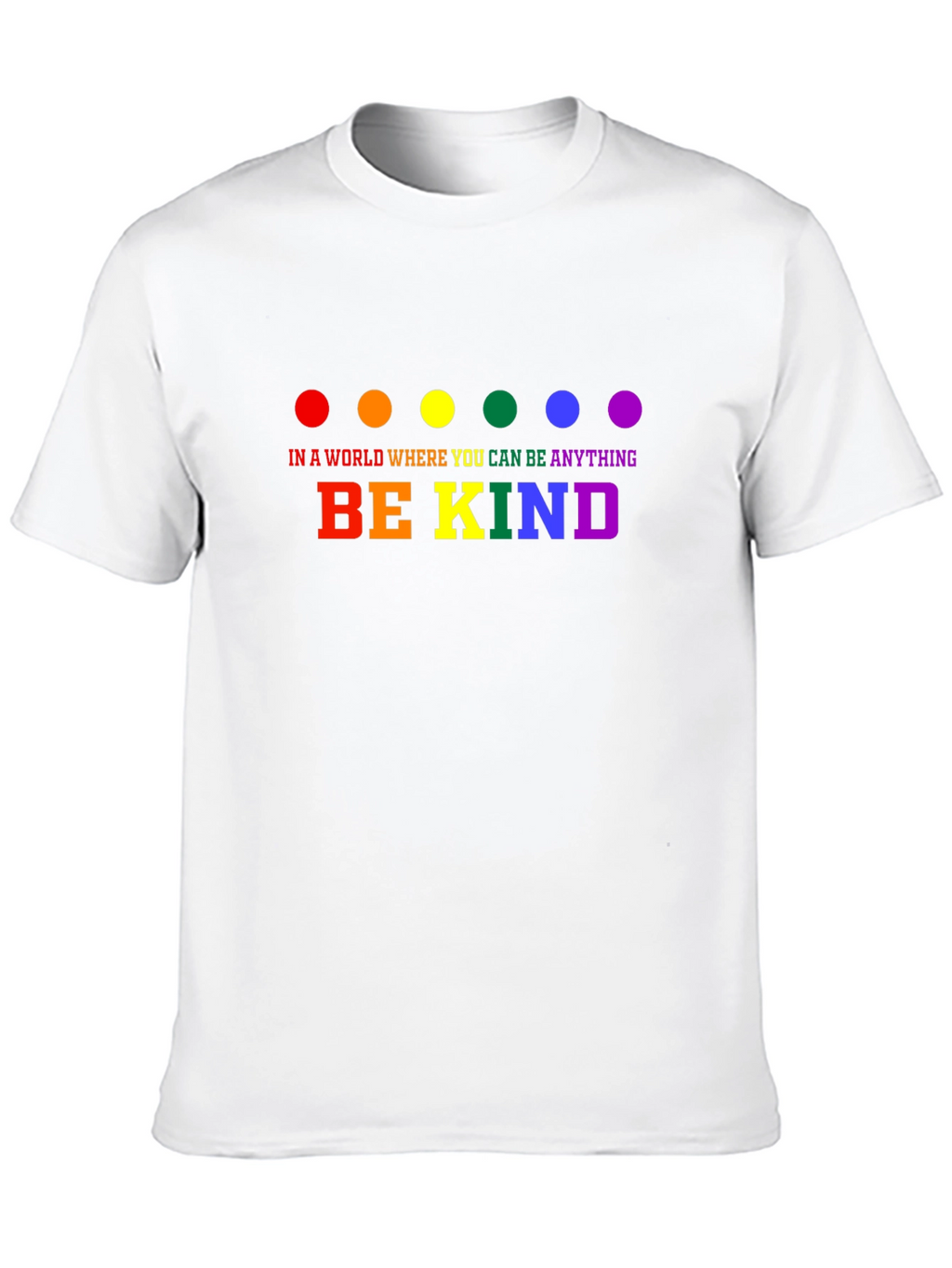Be Kind Rainbow Dot T-Shirt
