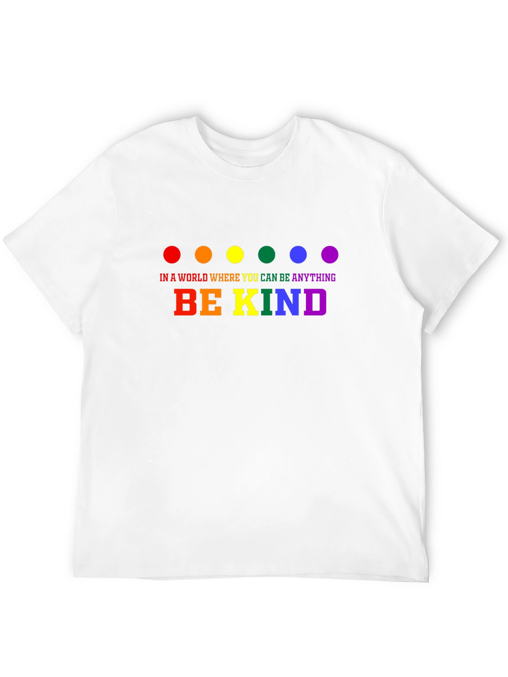 Be Kind Rainbow Dot T-Shirt
