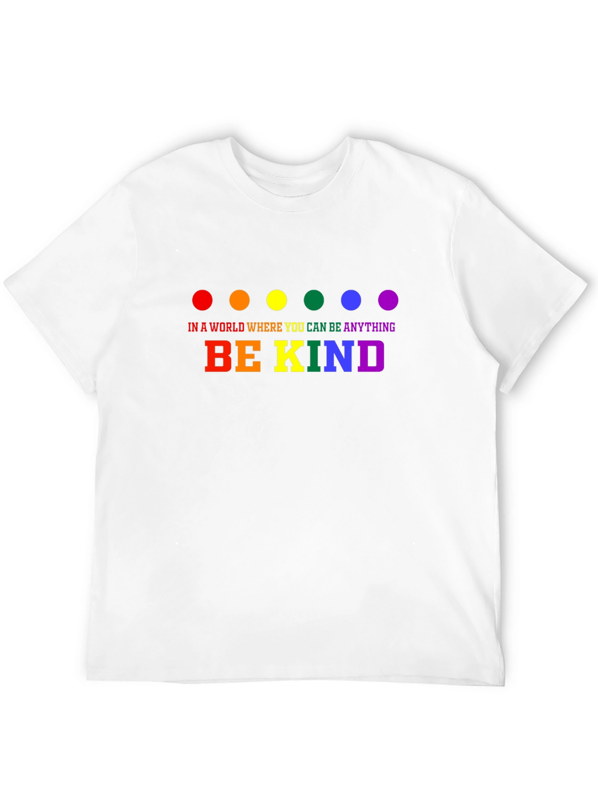 Be Kind Rainbow Dot T-Shirt