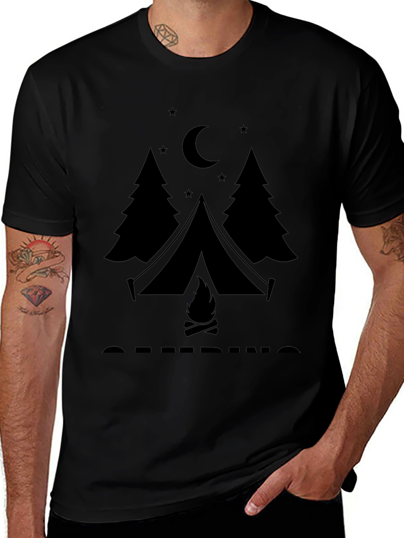 Camping Graphic Tee - Adventure Awaits!