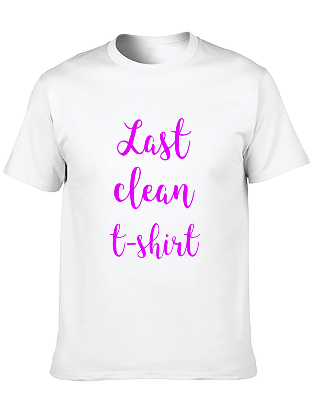 Last Clean T-Shirt Graphic Tee - Black Cotton Blend