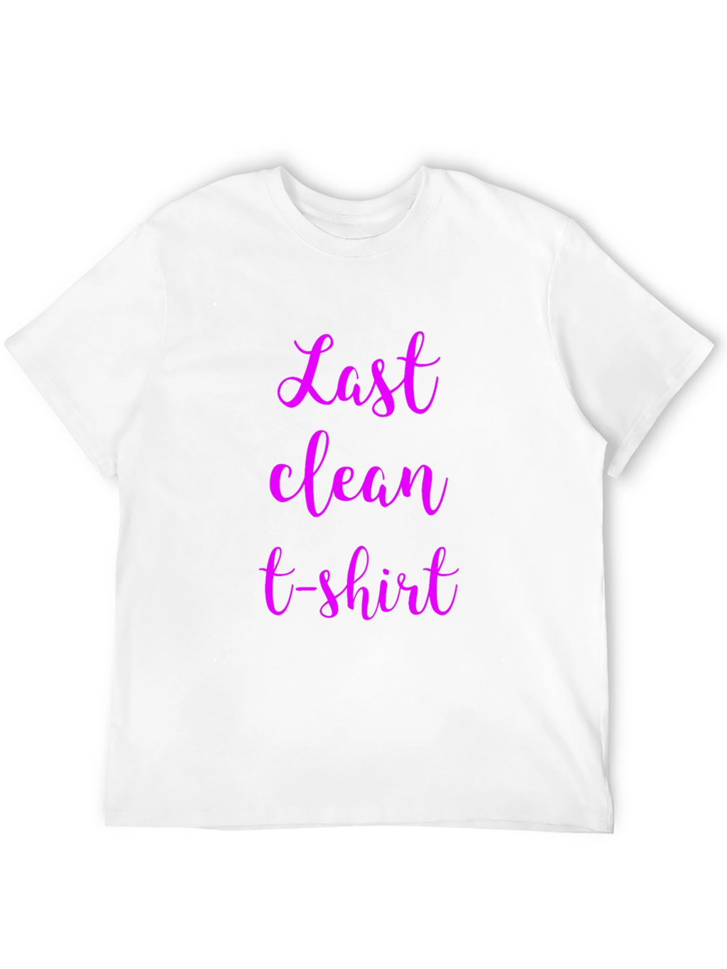Last Clean T-Shirt Graphic Tee - Black Cotton Blend