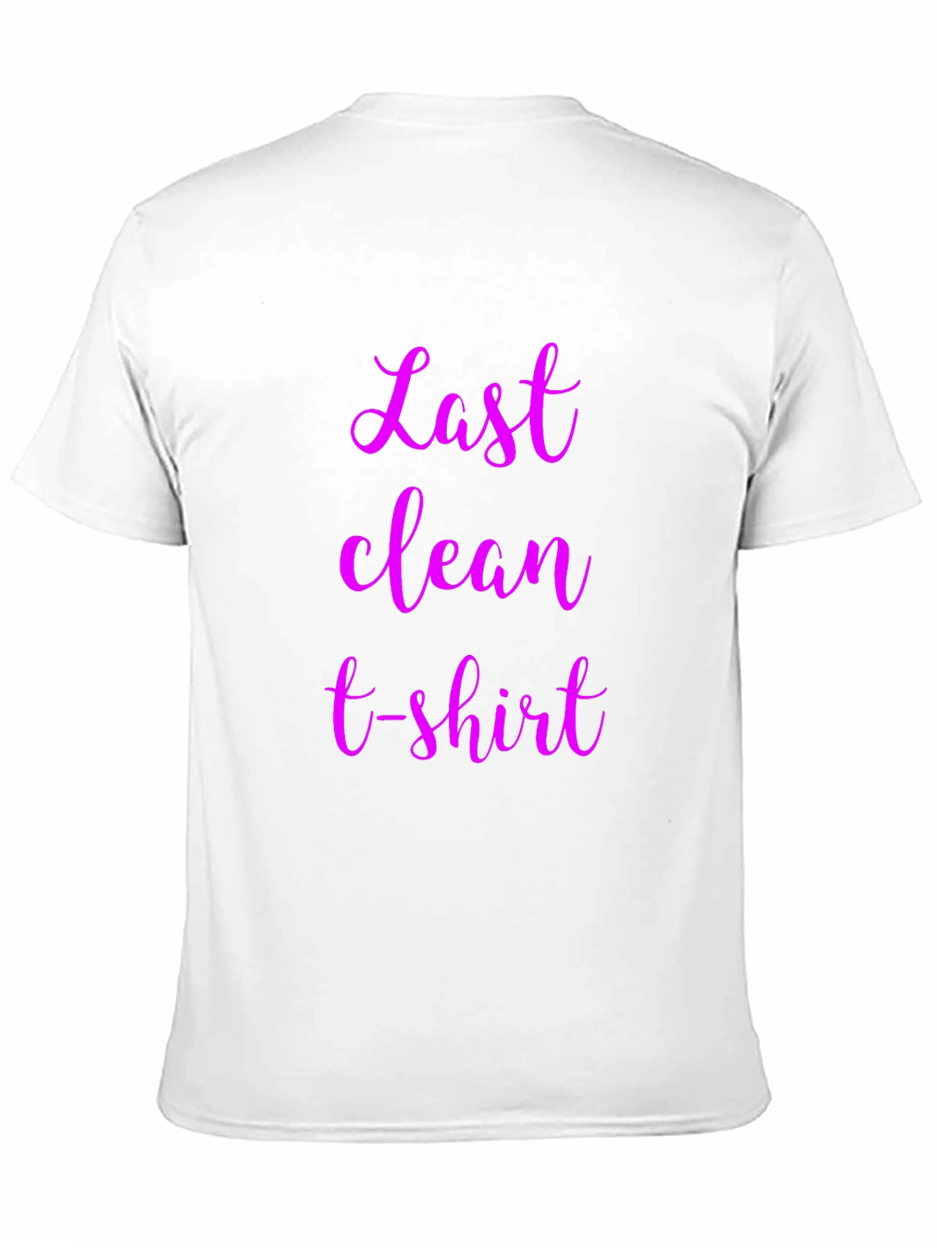 Last Clean T-Shirt Graphic Tee - Black Cotton Blend