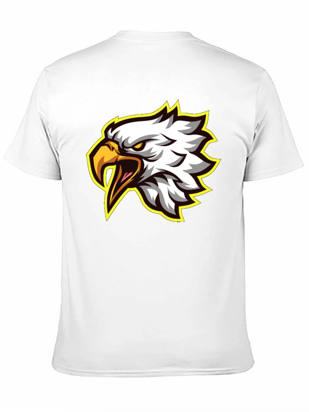 Eagle Graphic Tee - Fierce Bird Design Black T-Shirt