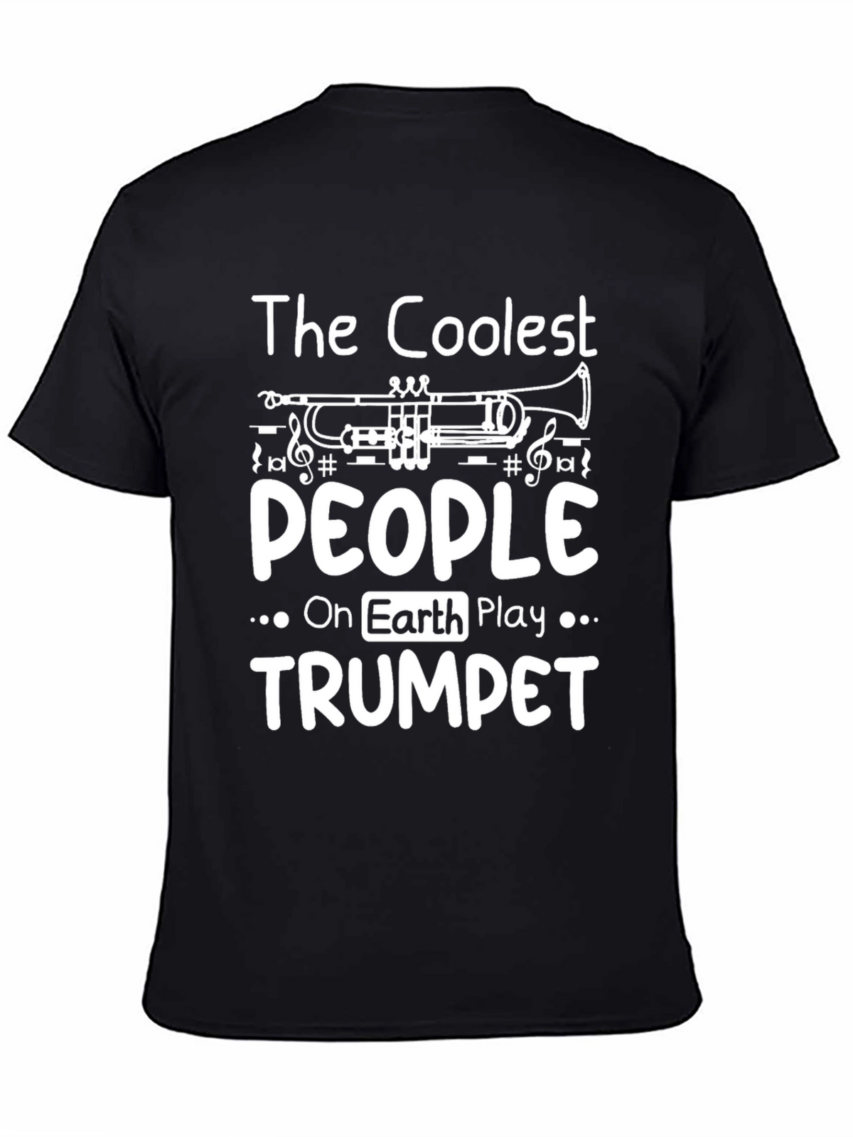 Coolest People Trumpet Player Black Graphic Tee