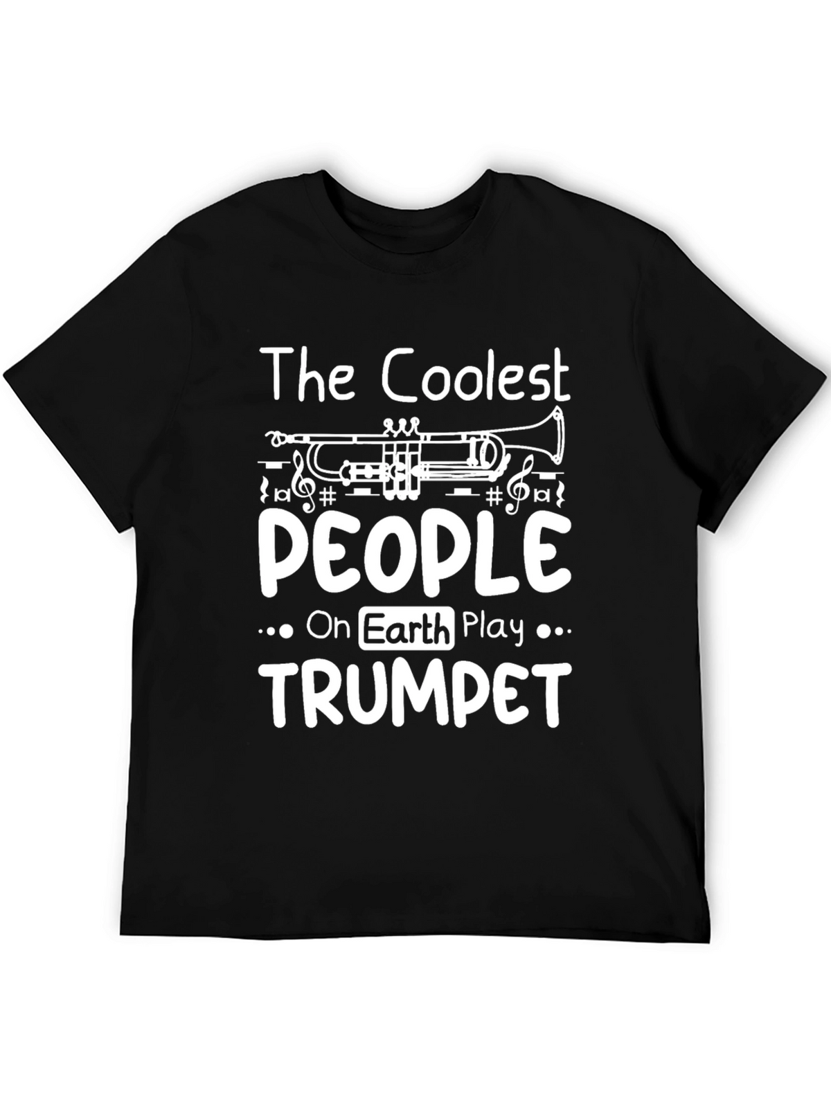 Coolest People Trumpet Player Black Graphic Tee