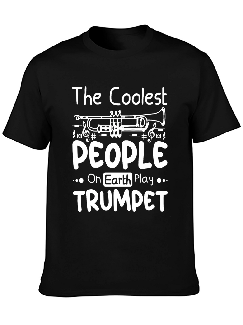Coolest People Trumpet Player Black Graphic Tee