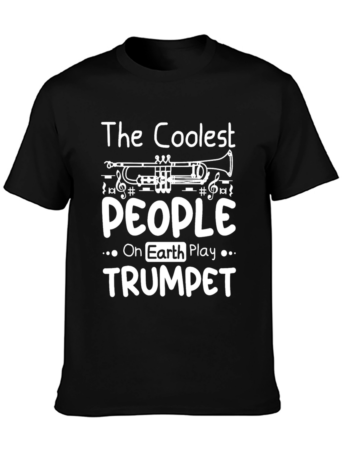 Coolest People Trumpet Player Black Graphic Tee