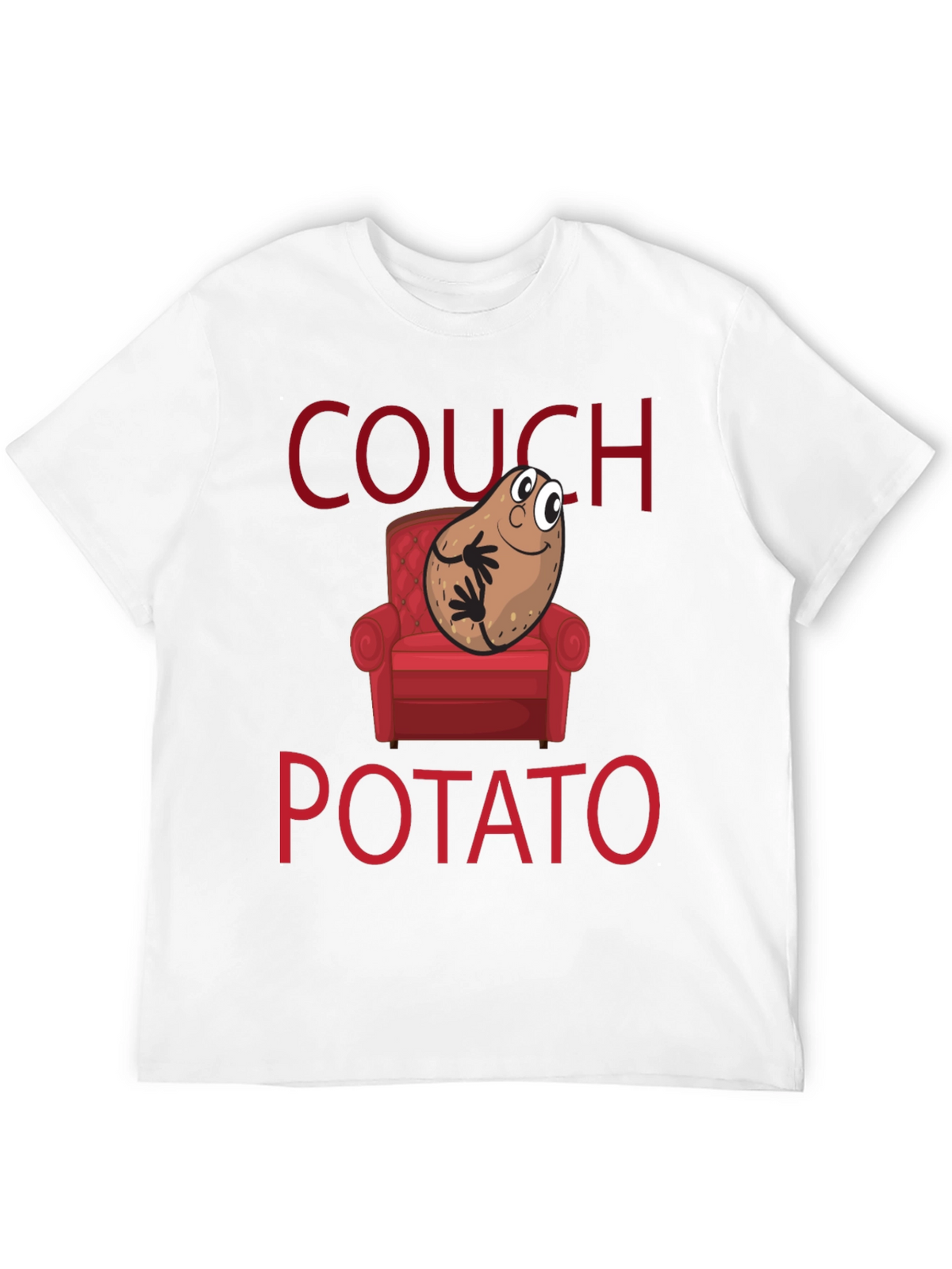 Couch Potato Graphic T-Shirt - Funny Novelty Tee