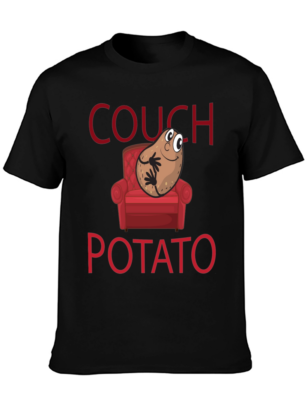 Couch Potato Graphic T-Shirt - Funny Novelty Tee