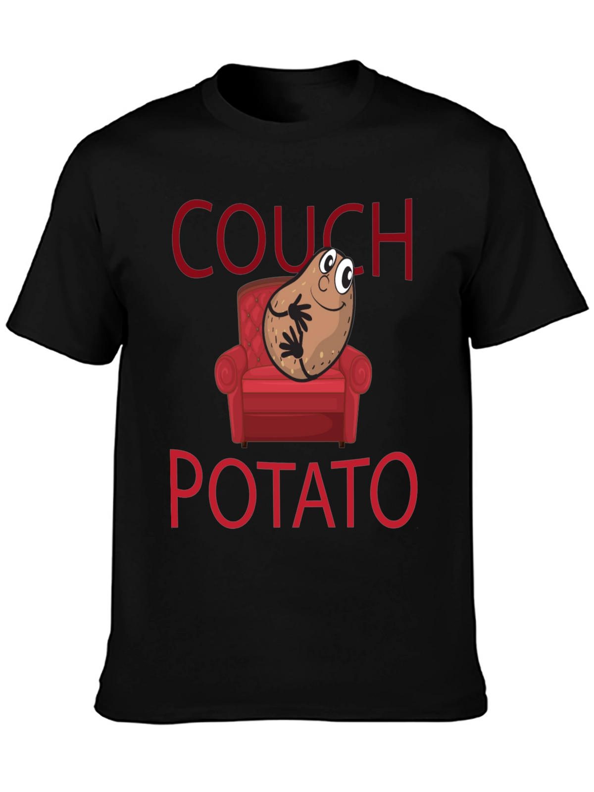Couch Potato Graphic T-Shirt - Funny Novelty Tee
