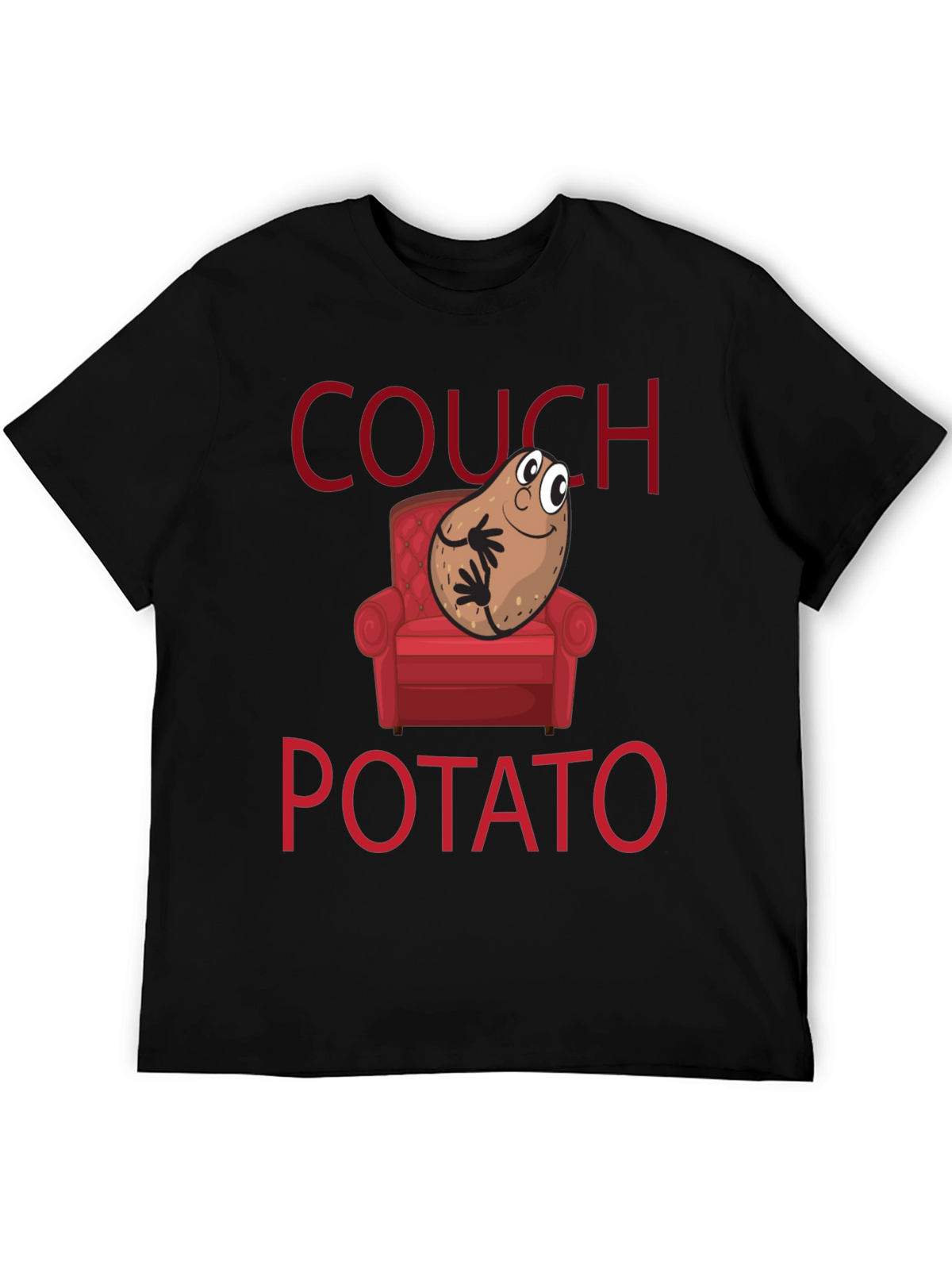 Couch Potato Graphic T-Shirt - Funny Novelty Tee