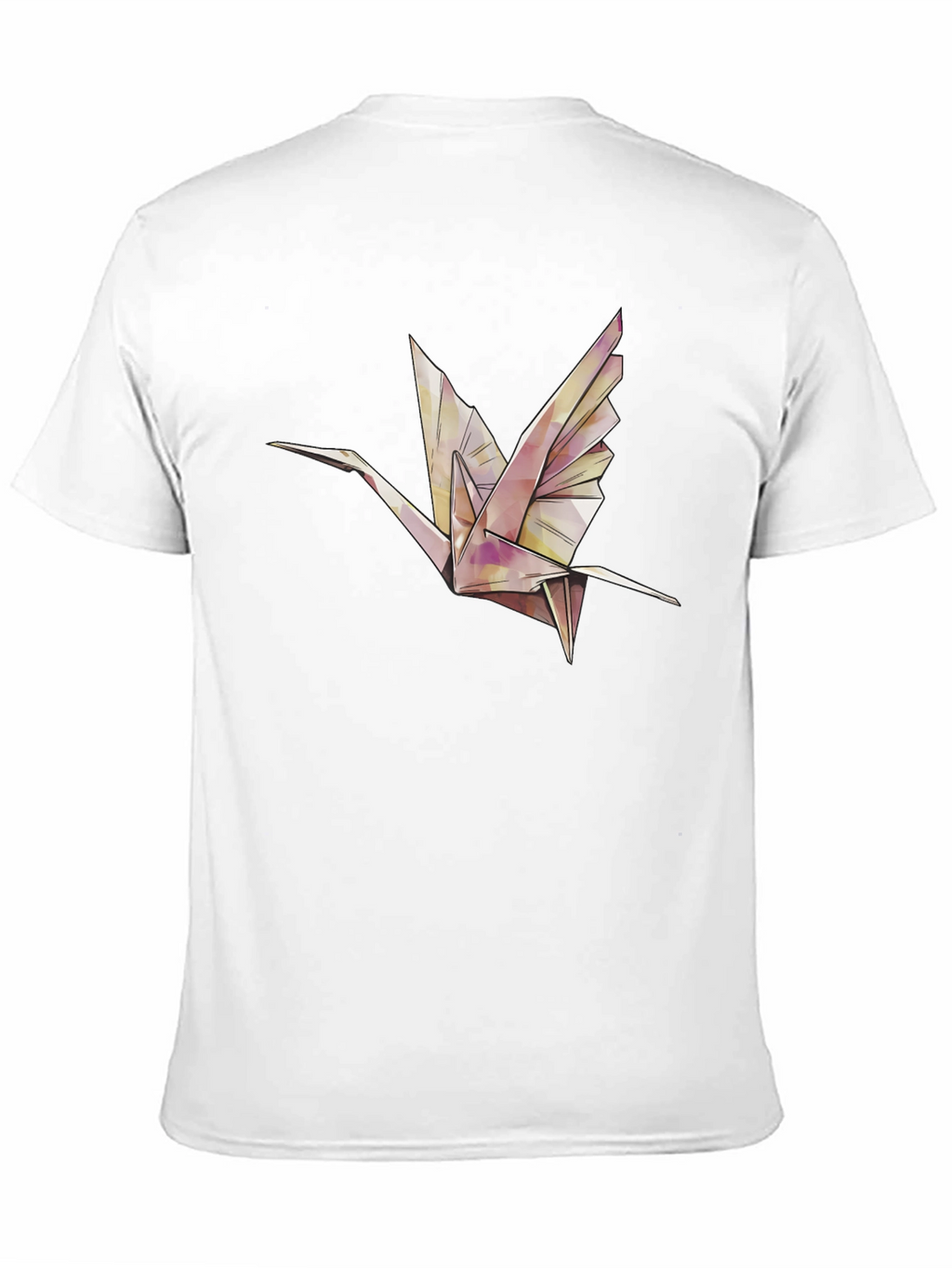 Origami Crane Graphic Tee - Stylish Black T-Shirt