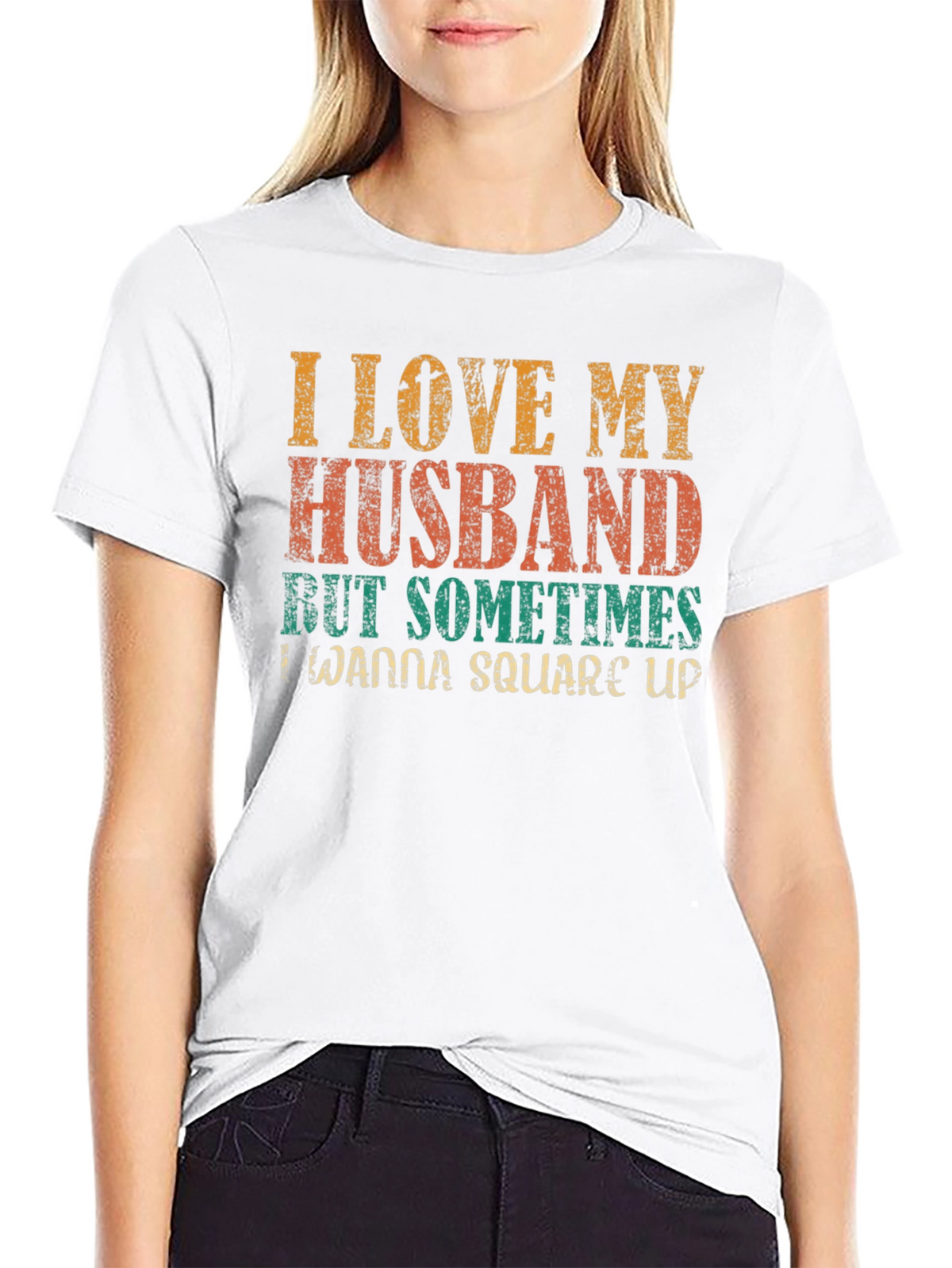 I Love My Husband T-Shirt Funny Wife Tee
