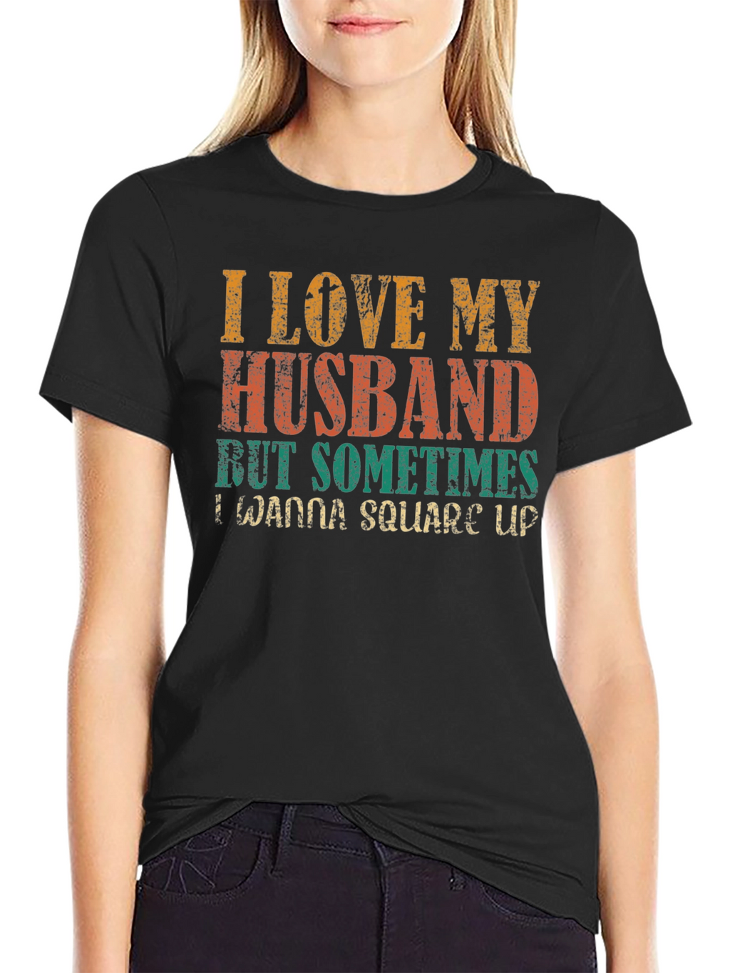 I Love My Husband T-Shirt Funny Wife Tee