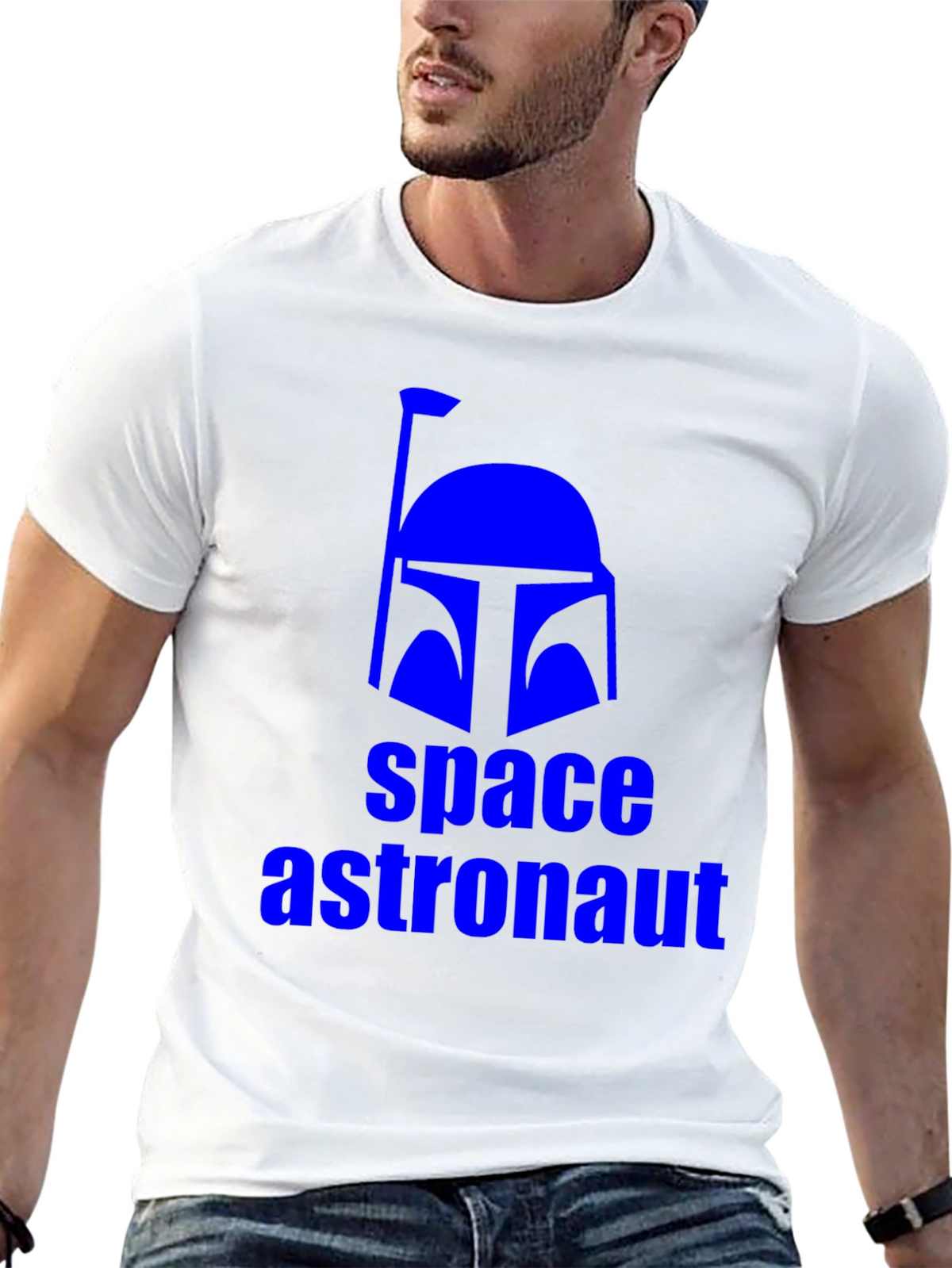 Space Astronaut Helmet T-Shirt - Bold Graphic Tee