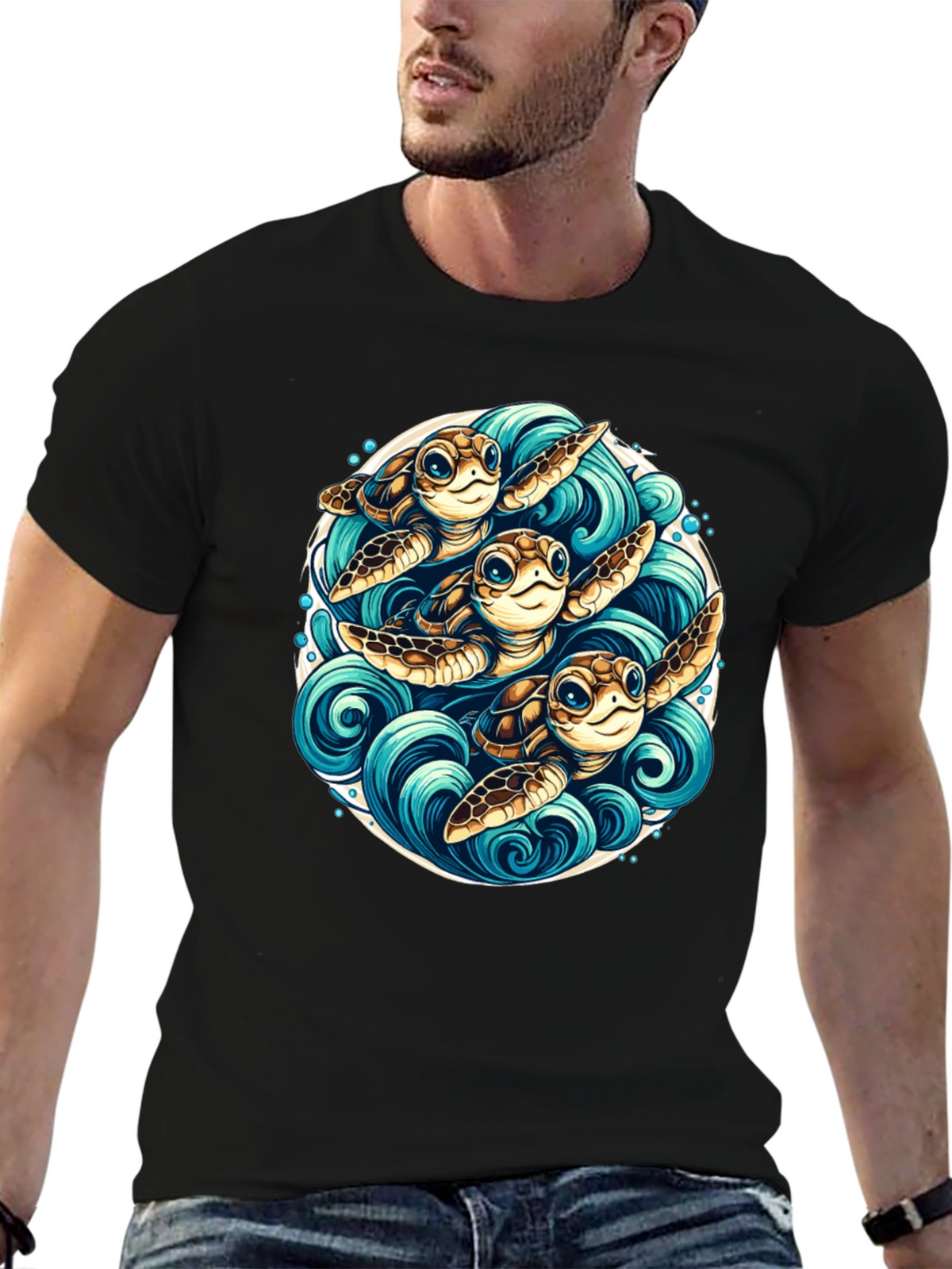 Turtle Trio Graphic Tee - Ocean Lovers Apparel