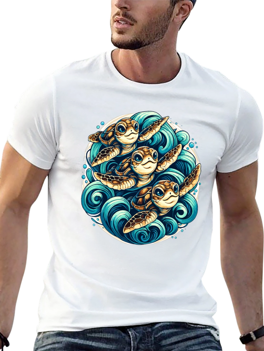 Turtle Trio Graphic Tee - Ocean Lovers Apparel