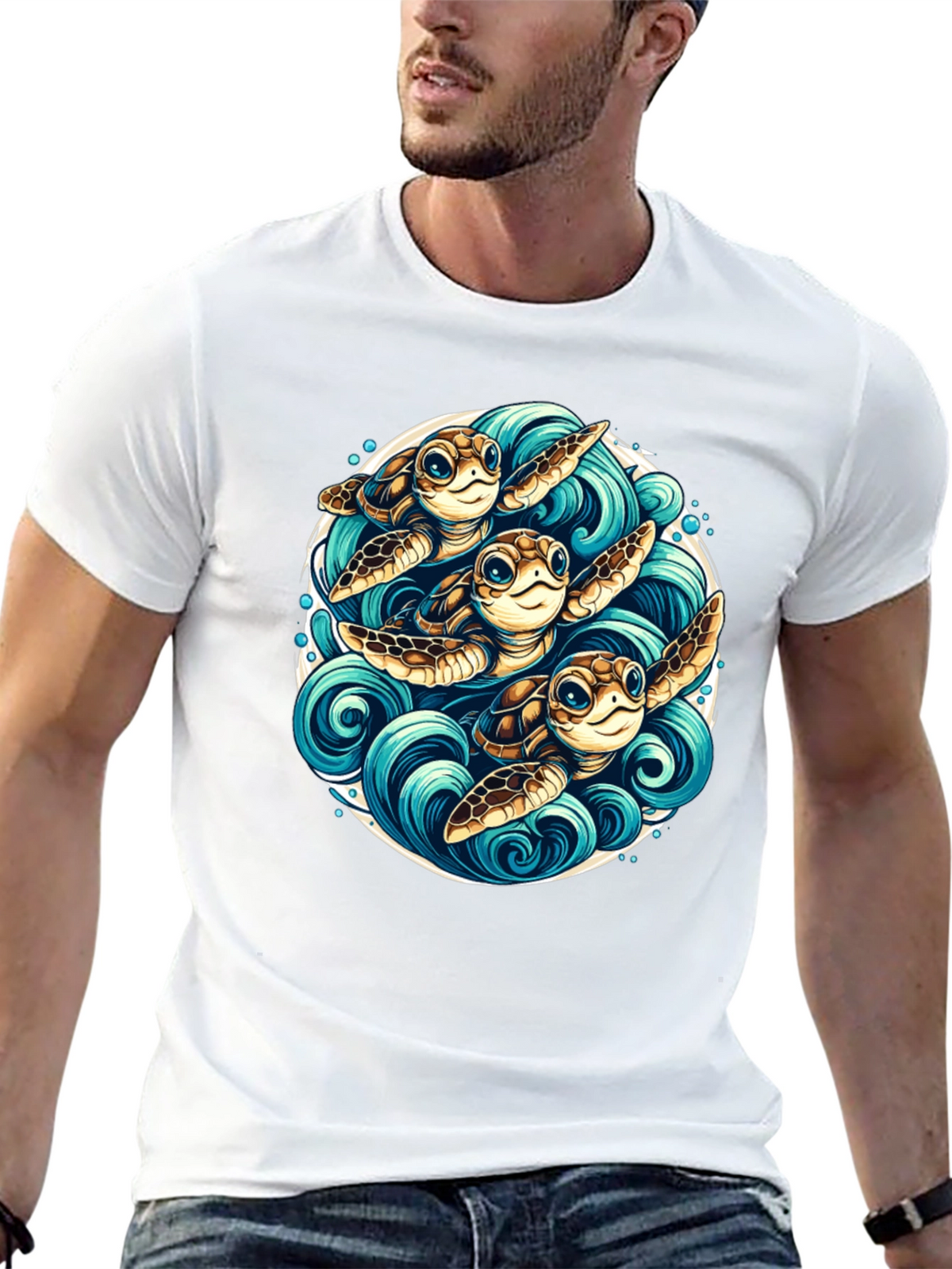 Turtle Trio Graphic Tee - Ocean Lovers Apparel