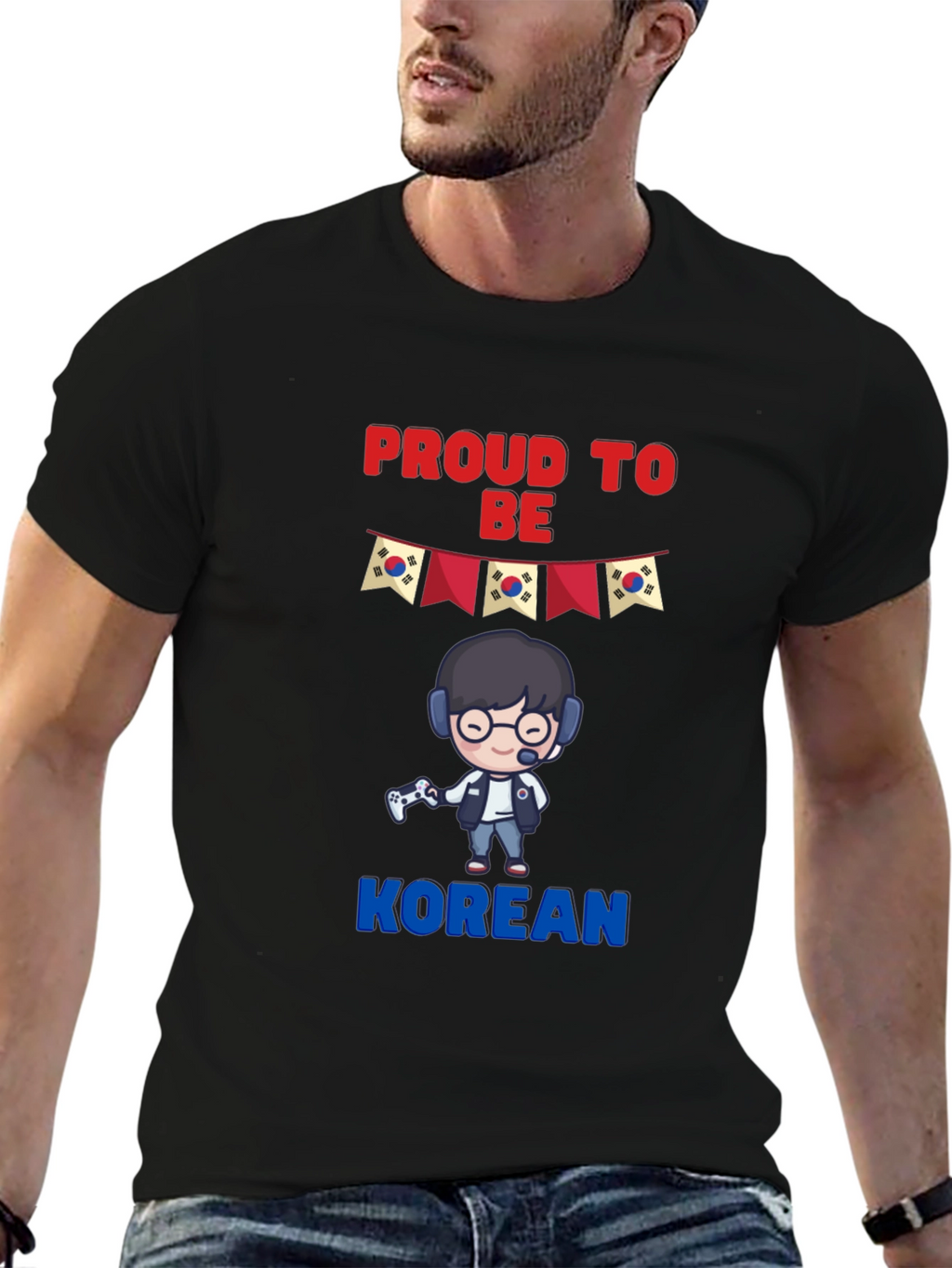 Proud to Be Korean T-Shirt - Gamer Design
