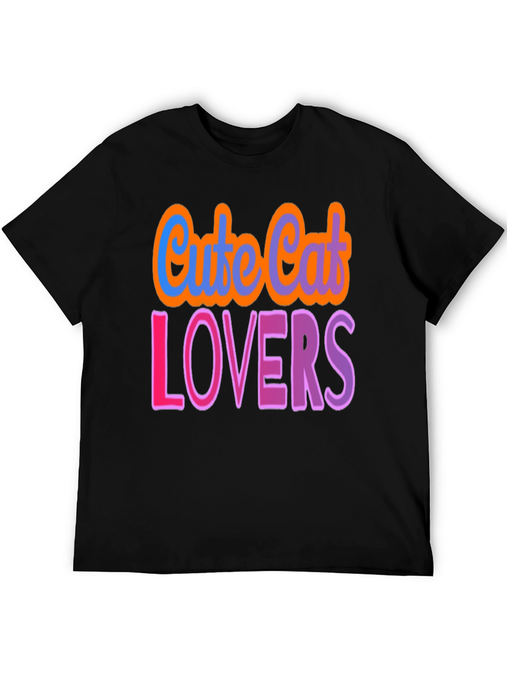 Cute Cat Lovers Graphic T-Shirt