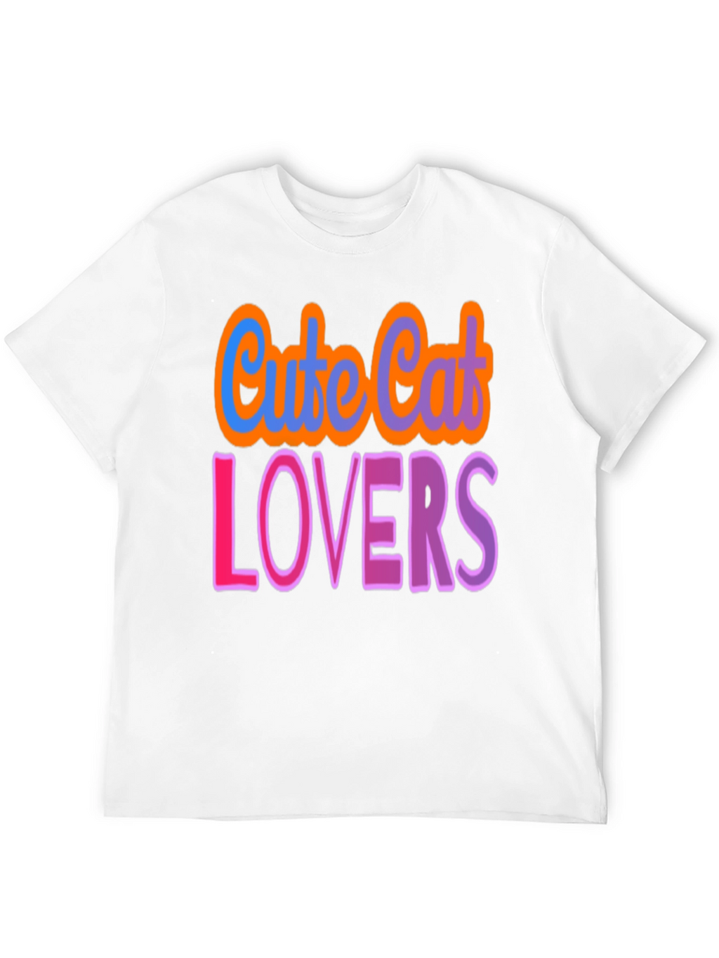 Cute Cat Lovers Graphic T-Shirt