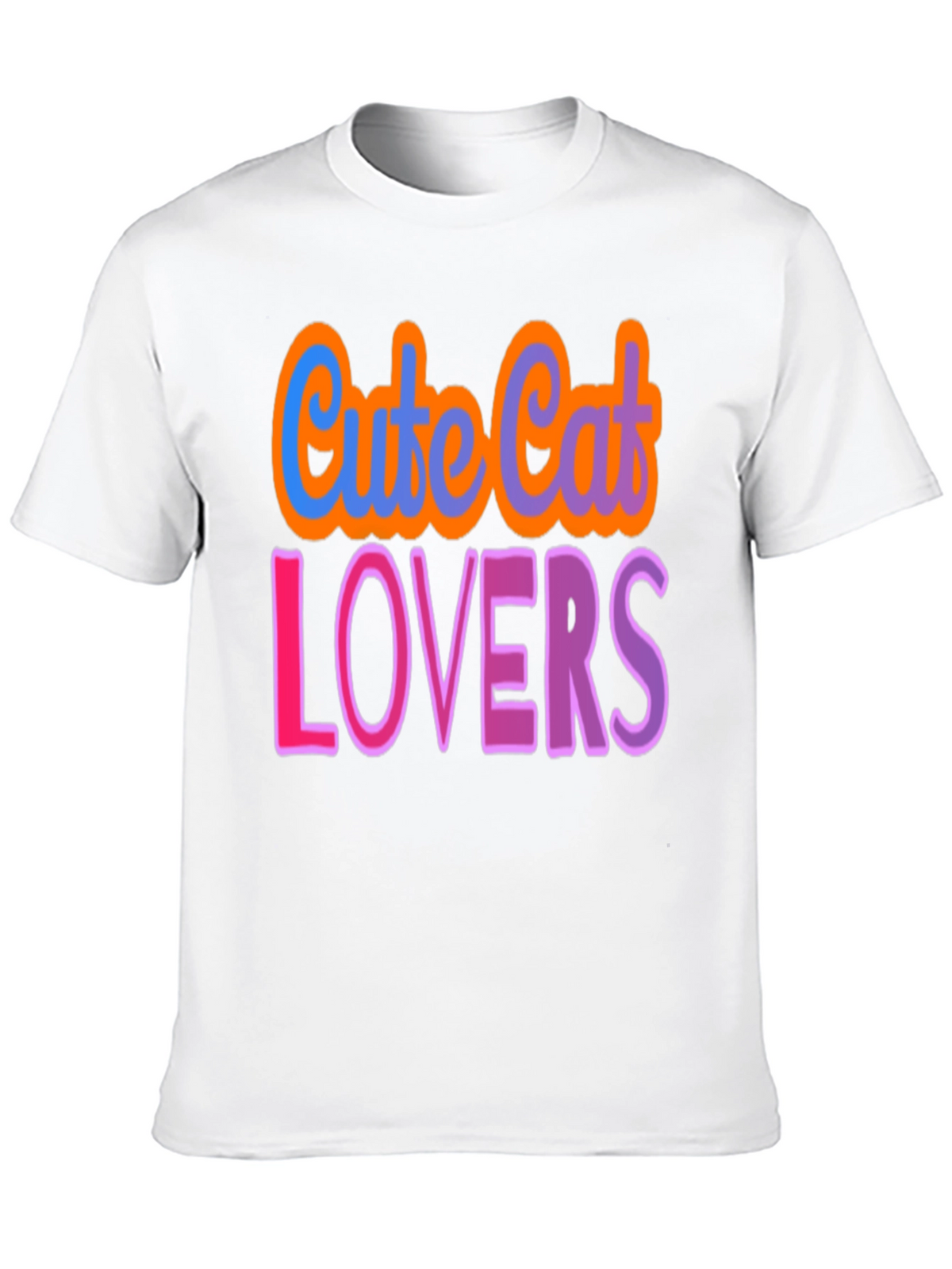 Cute Cat Lovers Graphic T-Shirt