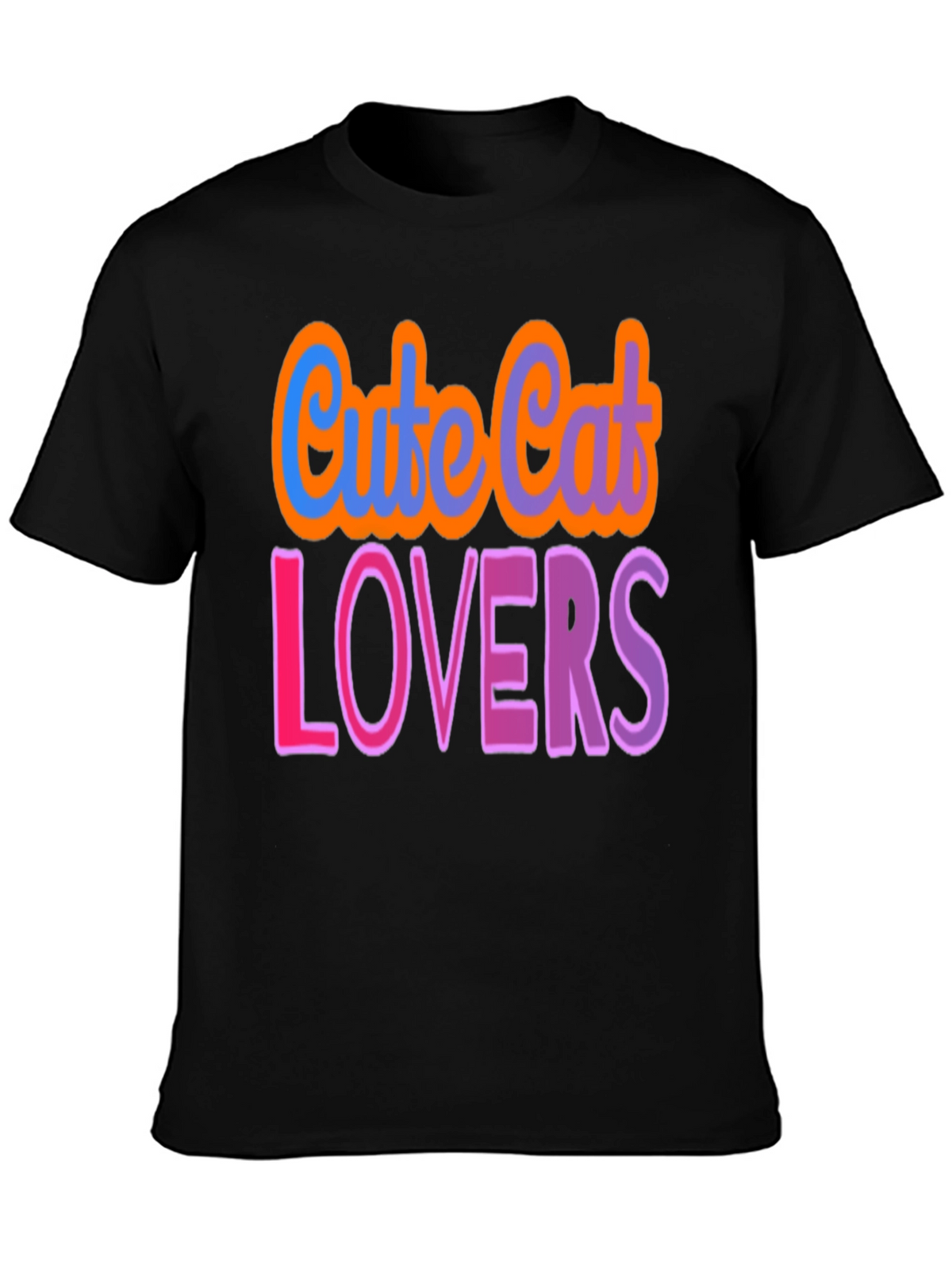 Cute Cat Lovers Graphic T-Shirt