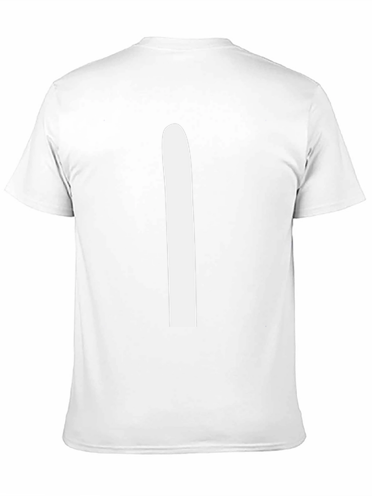 Black T-Shirt with White Stripe