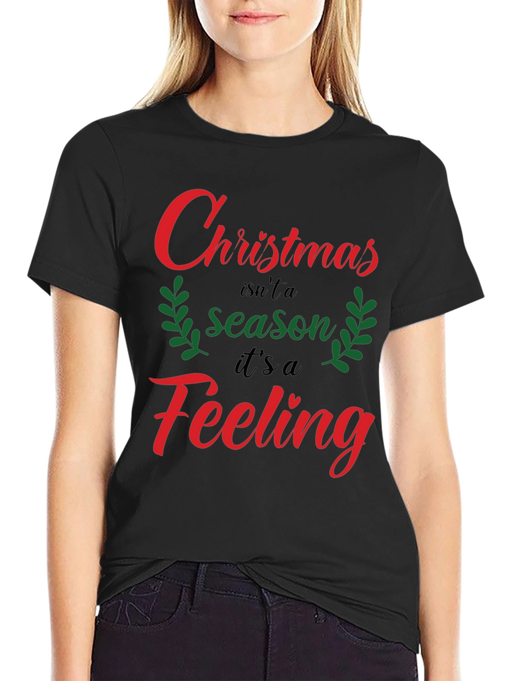 Christmas Feeling Graphic Tee Shirt